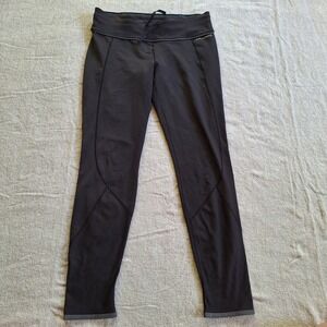 Patagonia Worn Wear Active Leggings Black Stretch Cross Stitch 2018 Medium